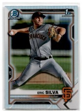 2021 Bowman Draft #BDC-162 Eric Silva Chrome Refractor San Francisco Giants