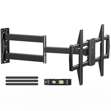 Corner TV Wall Mount for Most 42-75 Inch TVs with 32” Long Extension, Long Ar...