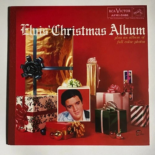 ELVIS PRESLEY - ELVIS' CHRISTMAS ALBUM 1985 GREEN VINYL LP RARE NM/NM