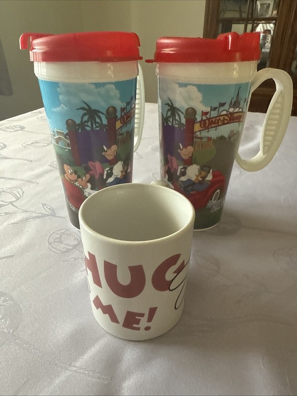 Disney Whirley Drink Cup and Mickey Mouse Mug Lot