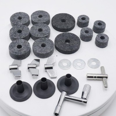 23 Pcs Cymbal Accessories Set, Includes Cymbal Felts, HiHat Clutch Felt, Cymb...