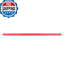 Alumicolor Aluminum Straight Edge 36IN Center Finding Back Red