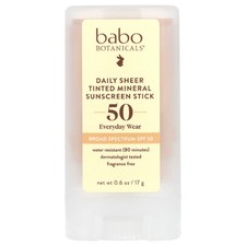 Daily Sheer Tinted Mineral Sunscreen Stick, SPF 50, Fragrance Free, 0.6 oz 17