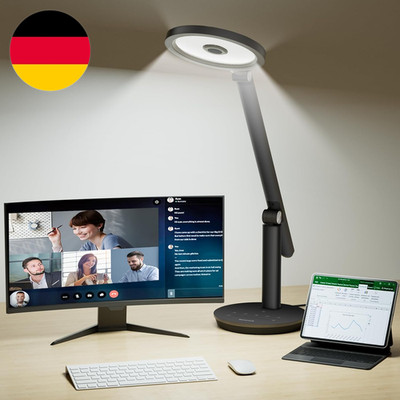 Honeywell Schreibtischlampe,H6 Sunturalux Eye-Care LED Tischlampe Dimmbar, 800LM