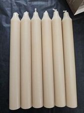 6 pack of Northern Lights Taper Candles Cashmere Smokeless Dripless Wax Set of 6