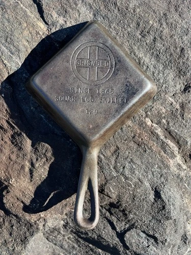 Griswold Cast Iron square egg skillet  MISPRINT