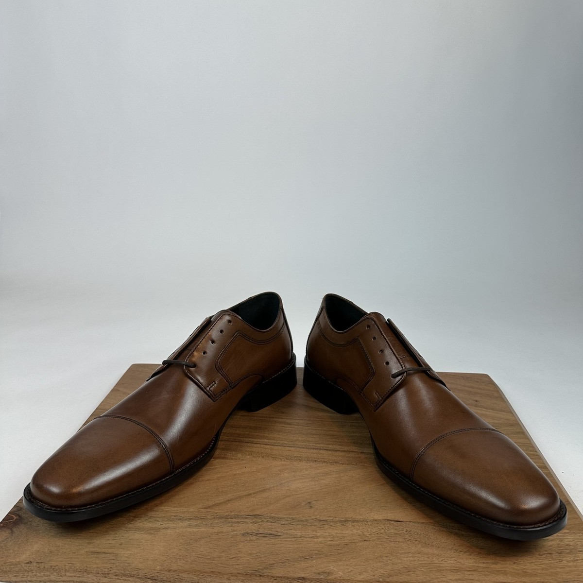 New Mens Johnston‎ & Murphy Novick Cap Toe Oxfords Leather Dress Shoes Sz 16 D New Mens Johnston & Murphy Novick Cap Toe Oxfords Leather  main image 3
