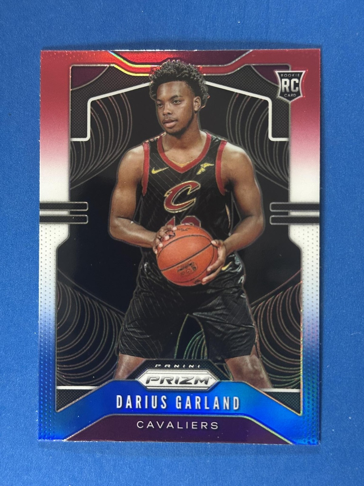 2019-20 Prizm Red White and Blue #288 Darius Garland RC Cavaliers