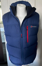 MENS BERGHAUS BLUE  GILET SIZE MEDIUM
