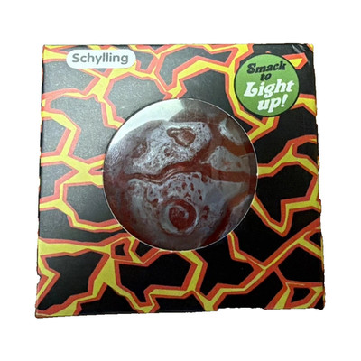 Schylling Nee Doh Magma Squeeze Stress Ball, Smack to Light Up, Red     RARE 