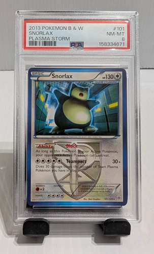 Pokemon Plasma Storm Snorlax 101/135 PSA 8 NM-MT