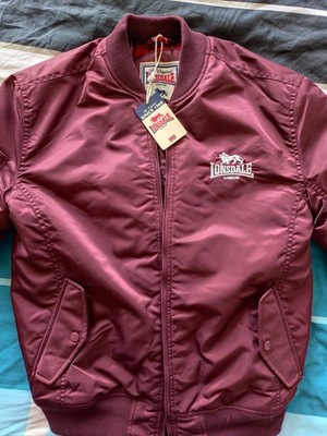 Lonsdale Bomber jacke TERN HILL Oxblood Slim Fit