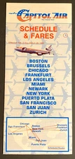 Capitol Air Timetable Effective February 2, 1982