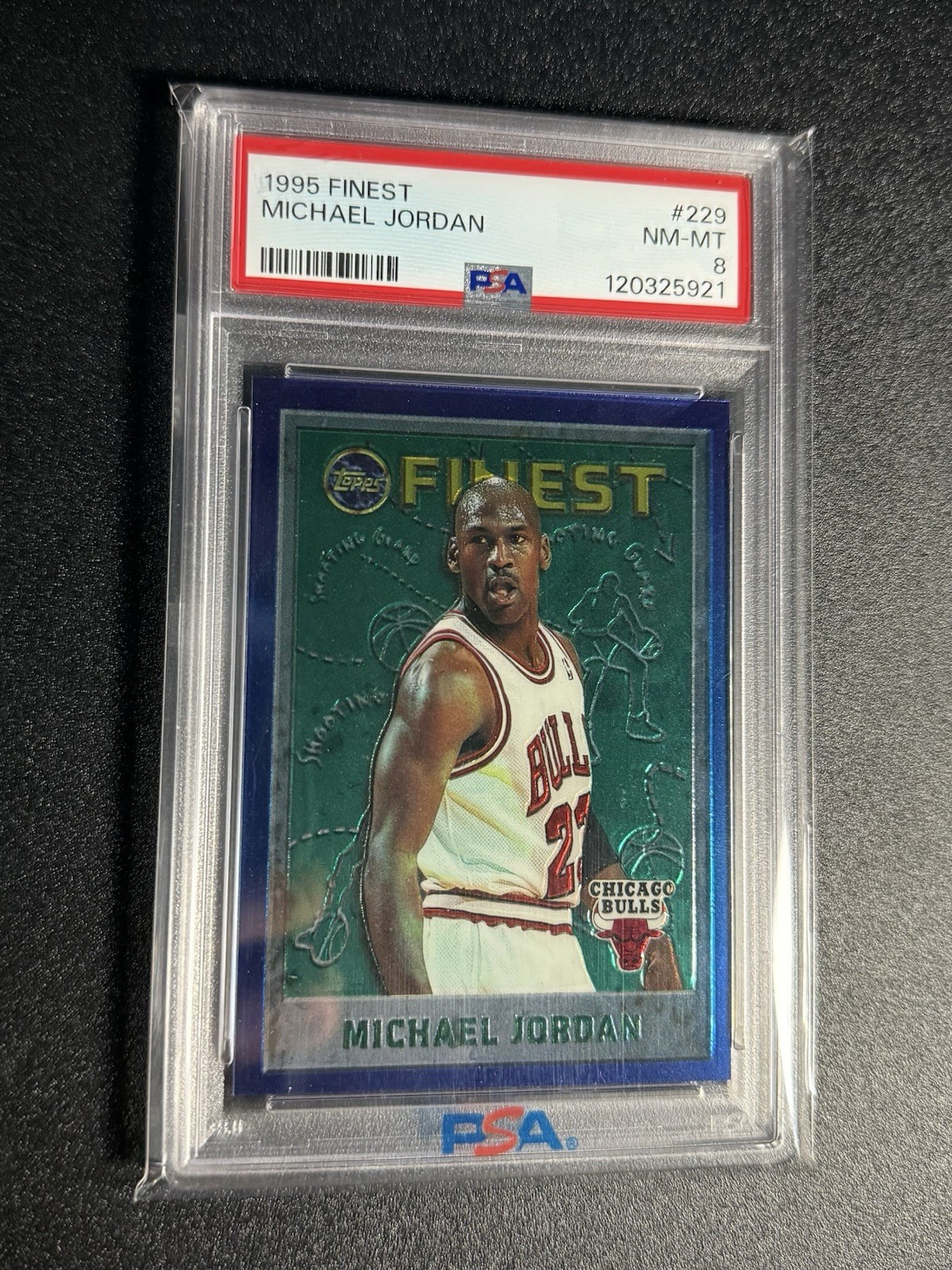 Michael Jordan 1995 Topps Finest 229 PSA 8 NM-MINT BULLS HOF Sb8