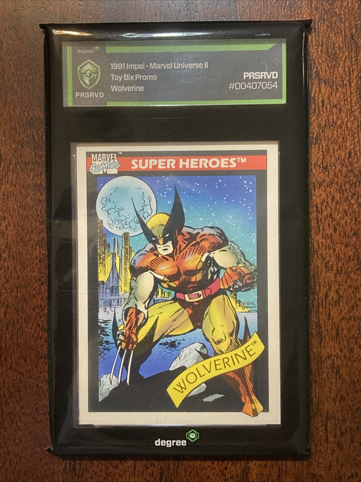 1990 Impel Marvel Universe Super Heroes Wolverine #10 PRSRVD Free Shipping