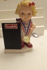 Campbell's Kid  2004 Girl with Spoon Resin Bank