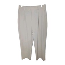 Uniqlo Ivory Dress Pants Size L Waist 30-31" EUC Business Office Classic Career