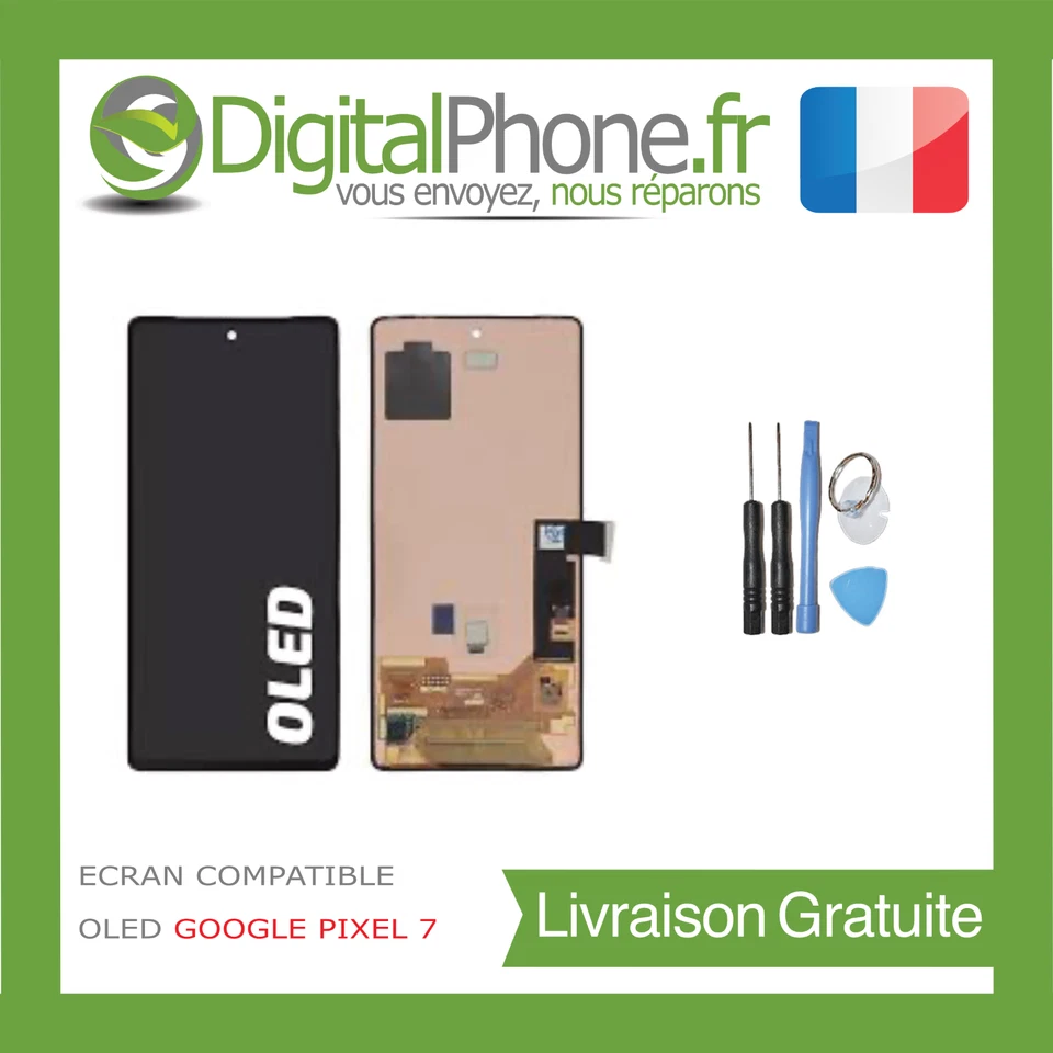 PIÈCE DÉTACHÉE ECRAN COMPATIBLE OLED GOOGLE PIXEL 7 -TVA-