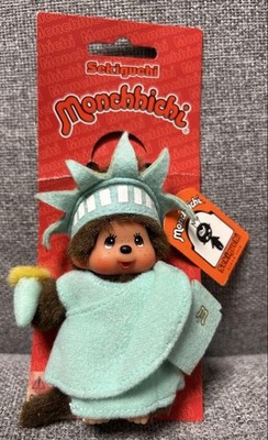 Monchhichi Statue of Liberty Plush Mascot Keychain Sekiguchi