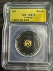 1/500th oz .9999 Gold Eagle Head ICG MS 70