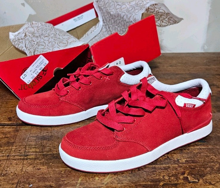 Vans Escobar Jim Greco 9 Red Suede US 9 | eBay