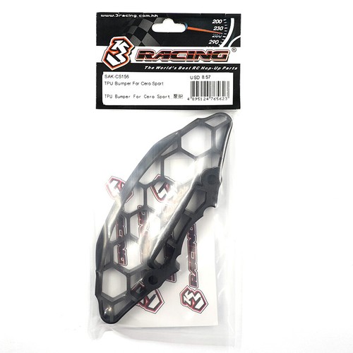 3Racing 1/10 4WD On-Road Touring Car Cero Sport TPU Bumper #SAK-CS156 - Picture 2 of 2