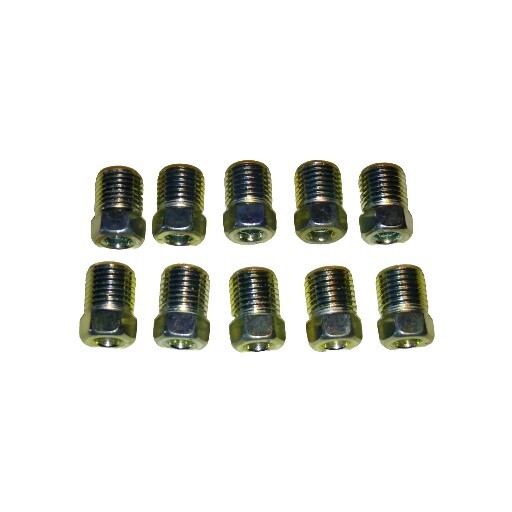 3/16 INVERTED FLARE MALE TUBE NUTS 3/8-24 THREAD. SET of 10