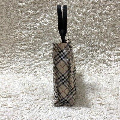 Burberry London Blue Label tote bag Nova check color beige fashion
