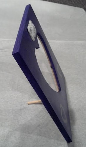 HAND PAINTED & DECORATED PURPLE 3D "I DO" WEDDING PICTURE FRAME-HEART SHAPED PIC - Bild 2 von 4