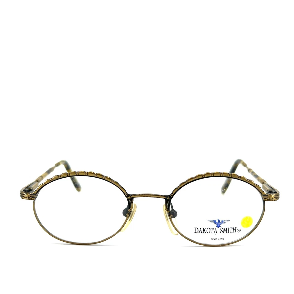 Marco redondo dorado 0229 vintage Dakota Smith ANTIGUO ORO 0240 47-19 140 mm Foto 2 de 4