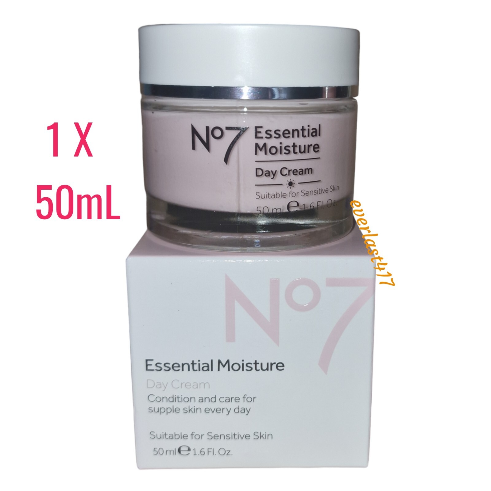 No7 Essential Moisture Facial Moisturising Day Cream Hypoallergenic 1x50ml
