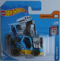 Hot Wheels Tee´D Off 2 Blau/Gelb Hw Sports Neu/Ovp Auto Spielzeugauto Car Mattel