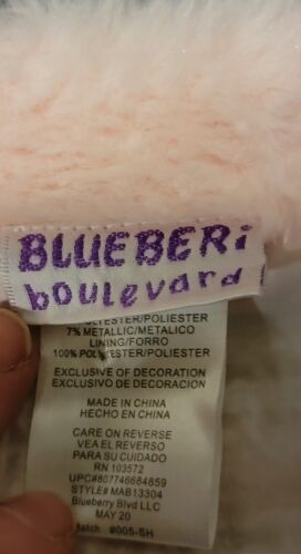 BLUEBERi Boulevard Cappotto Pelliccia Finitura Rosa, Oro, Bianco 3-6 mesi - Foto 3 di 4