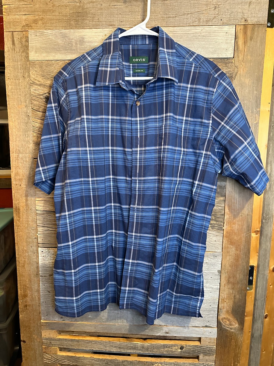 Orvis Homme Grande Chemise Manches Courtes Boutonnée-Front