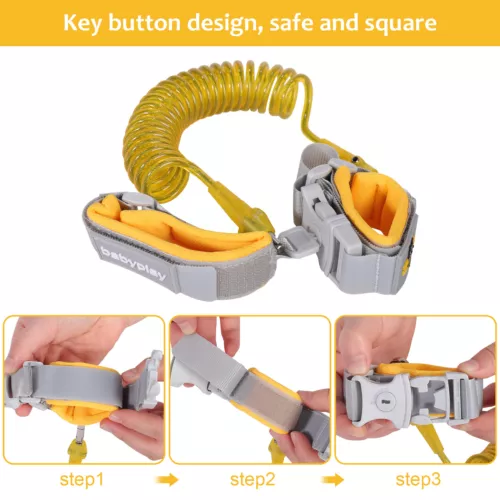 Kind Kleinkind Gurt Rucksack Leine Schultasche mit Anti-Lost Handgelenk Link Armband - Bild 6 von 57