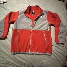 The North Face Fleece Denali Jacket Full Zip With Pockets Black Youth Boys Sz XL