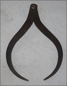 Vintage Lancaster & Chester Railroad LC RR Tongs - 7 1/4" Long - Tools