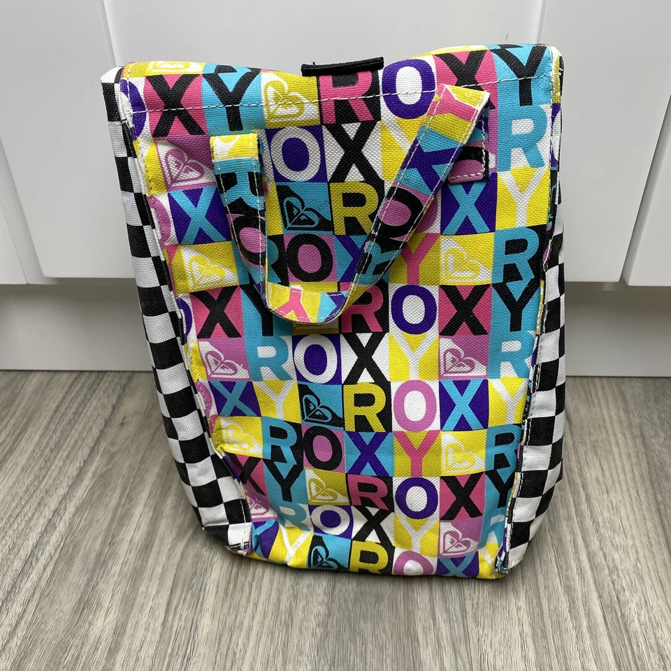 Roxy Lunch Hour Cooler Bolsillo 10" Bolsa de Almuerzo Saco Niñas Multicolor Logo Foto 3 de 4