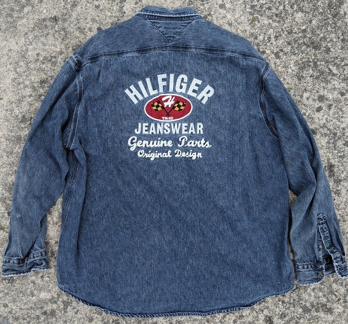 Rare Vintage TOMMY HILFIGER Jeanswear Genuine Par… - image 1