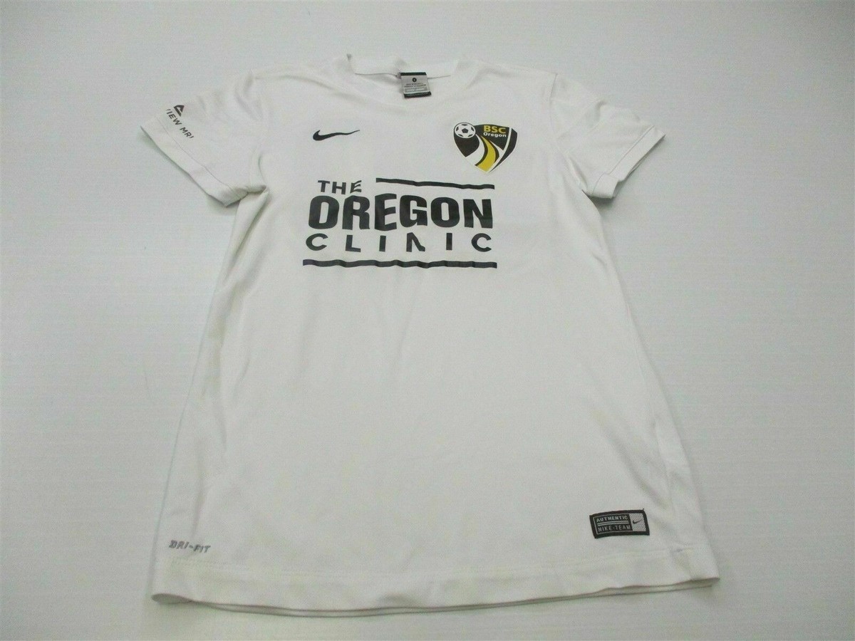 NIKE Women's Size S 4-6 Athletic DRI FIT Loose Fit White