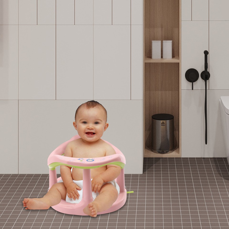 Baby Bath Tub Ring Seat Infant Child Toddler Kids Anti Slip Safety