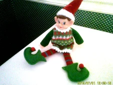 KURT ADLER -FABRIC CHRISTMAS ELF-A-AS SHOWN-NEW-2021