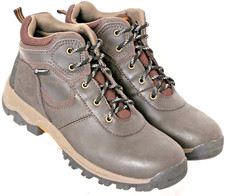 Timberland Timberdry Waterproof Lace-Up Brown Leather Ankle Boots Boys 4.5