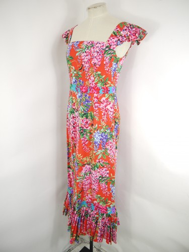 nink by Eponine Chirp Dress Red Floral Midi Cap Sleeve Occasion Size 8 BNWT - Picture 3 of 6