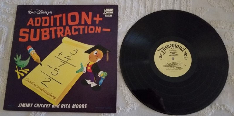 Addition + Subtraction - Walt Disney's Disneyland DQ 1313 LP Vinyl Record-EX