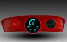 1961-1966 Ford Truck LED Direct Replacement Gauge Cluster, Teal LEDs DP1008T