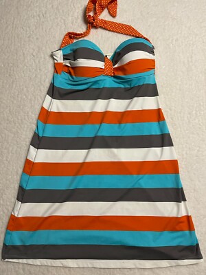 halter top jean dress Stretch Denim Halter Dress Medium / Medium Denim Blue