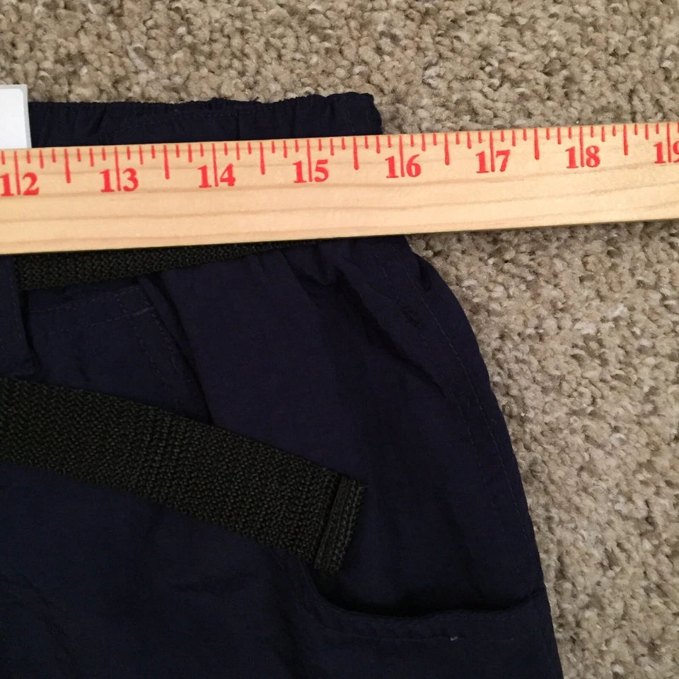 Trader Bay Swim Trunks Mens Medium Blue Cargo Belted Mesh Lined Nylon - Image 3 of 4