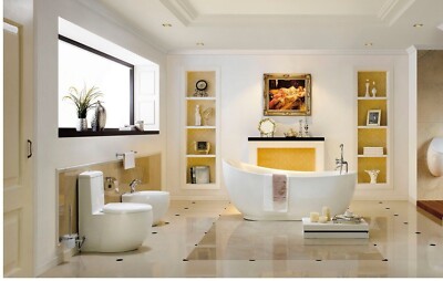 【I AM MARI】Belforin Toilet Flower Puff One Piece Modern Bathroom Toilet - One Piece Toilet - Dual Flush