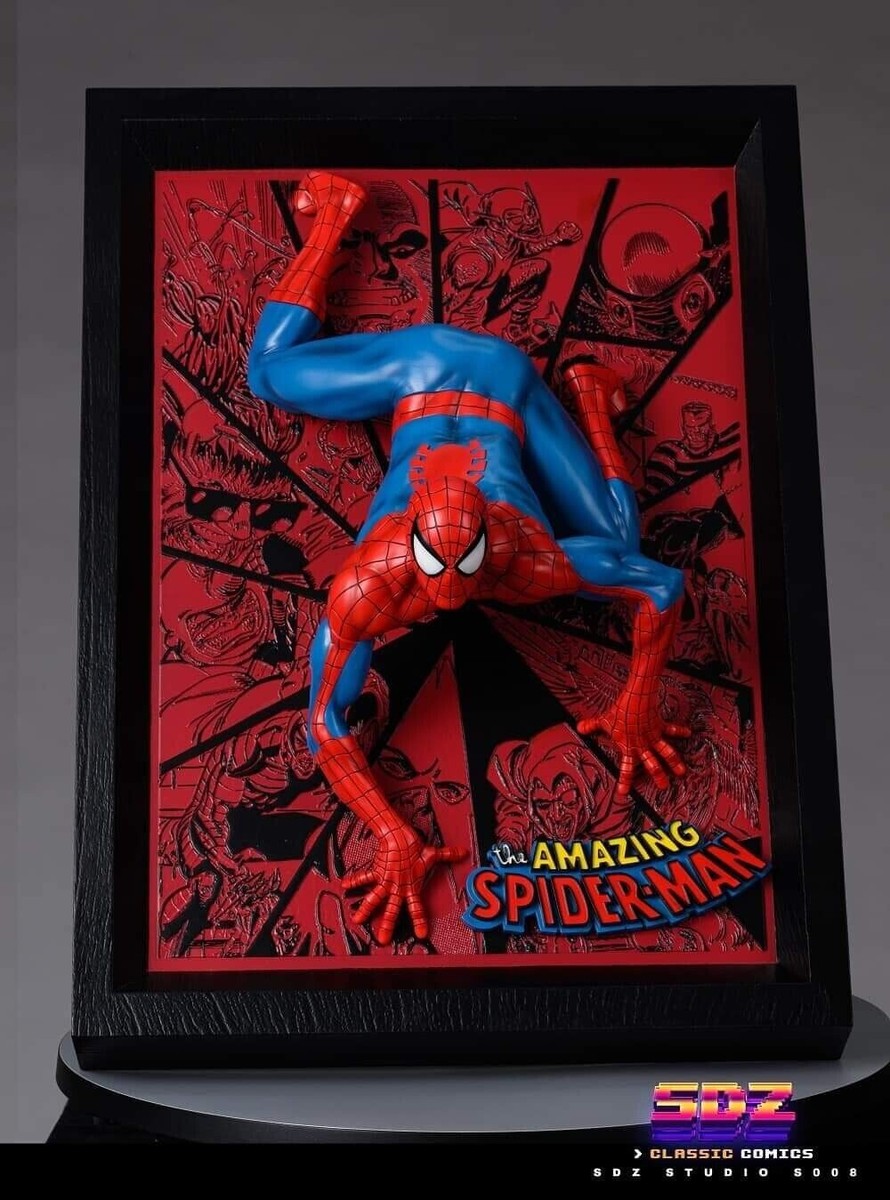 SPIDER MAN ART WALL 1/4 SCALE CUSTOM STATUE NIB - VENOM HULK MARY